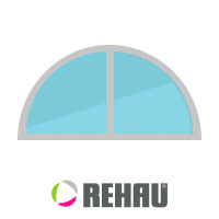 Пластиковые окна нестандартных форм в профиле Rehau