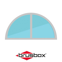Пластиковые окна нестандартных форм в профиле Brusbox