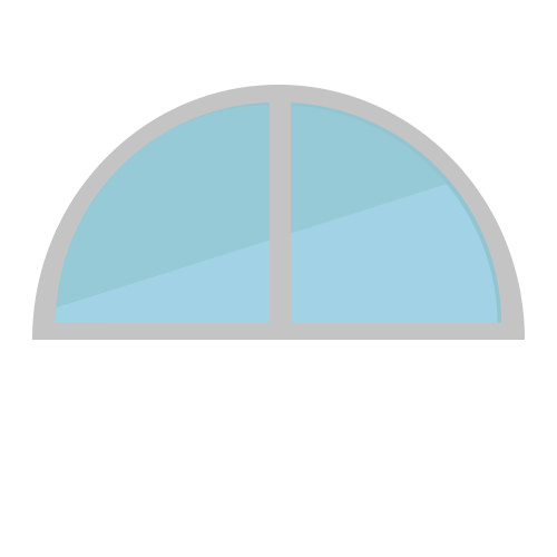 Окно в форме арки в профиле KBE